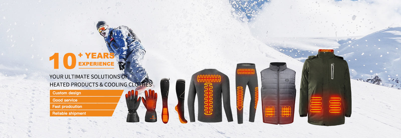 Ropa calentada del invierno