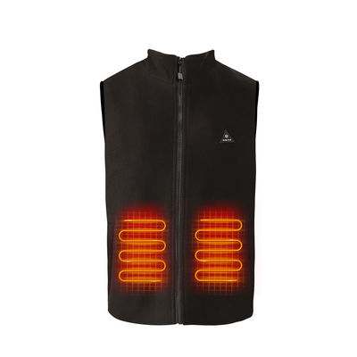 Al aire libre polares del paño grueso y suave calentada conceden el poliéster 100% Gilet calentado para hombre