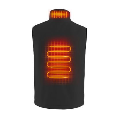 Al aire libre polares del paño grueso y suave calentada conceden el poliéster 100% Gilet calentado para hombre