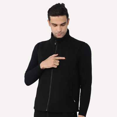 Al aire libre polares del paño grueso y suave calentada conceden el poliéster 100% Gilet calentado para hombre