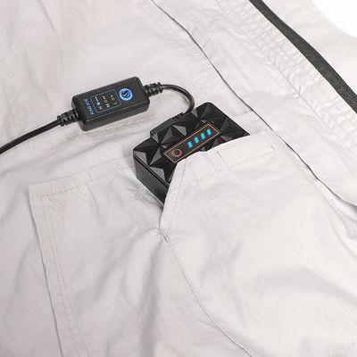 Ropa condicionada aire blanco de la estafa del aire de la prevención de la insolación de las camisas 12V