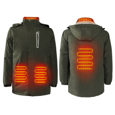 OEM 7.4V Batería de iones de litio Ropa de invierno Unisex chaqueta recargable con calefacción