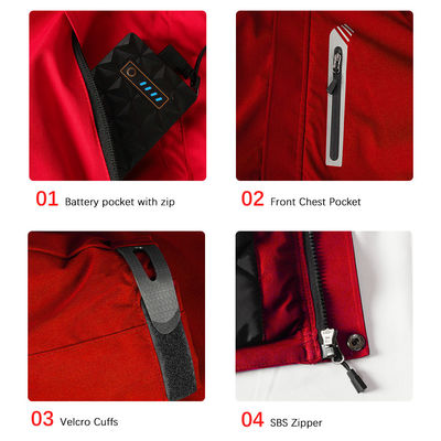 Fabricante de prendas de vestir chaqueta de calentamiento de calidad impermeable respirable chaqueta de caza de montaña