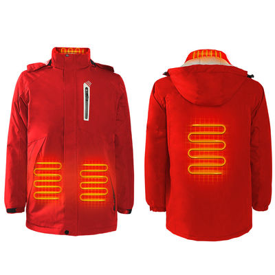 7.4V Invierno Batería calefacción abrigo calefacción ropa de calefacción más cálida ropa de calefacción eléctrica de hombre con capucha