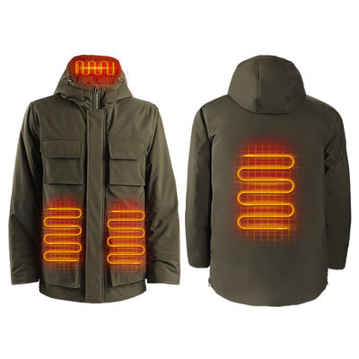 Manchas completas chaquetas de calefacción recargables para hombres chaqueta de calefacción eléctrica