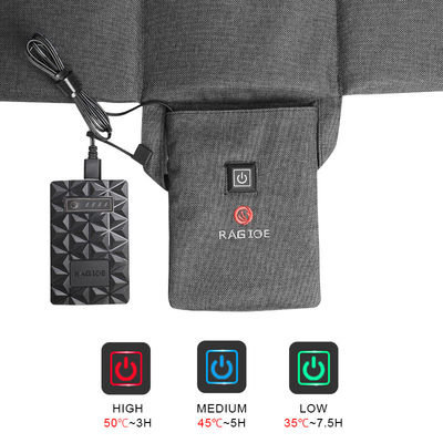 Cushión de asiento calefactor impermeable recargable USB 5V almohadillas de asiento calefactor de automóvil portátil con 3 ajustes de temperatura