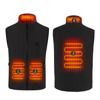 Chaleco calentado al aire libre unisex con Usb Gilet rellenado calentado eléctrico de la batería