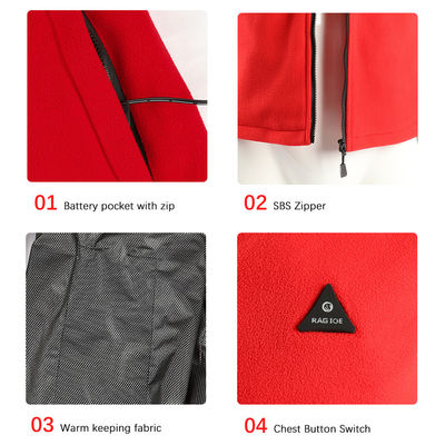 calentador calentado para hombre calentado recargable del cuerpo de 55C 5V Smart Gilet