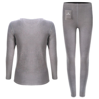 Ropa de calefacción de invierno Capa de base eléctrica cálida Capa superior e inferior Ropa interior de material blando para mujeres