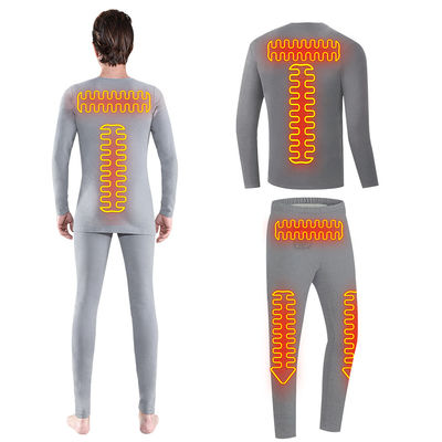 Calzado térmico de moda masculina calentado con pantalones largos para hombres