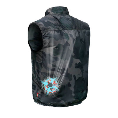 Chaleco condicionado aire de enfriamiento de la protección de Sun del chaleco del ventilador del chaleco del verano para la pesca de la construcción