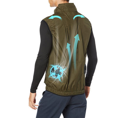 Ropa de enfriamiento del aire acondicionado de Sunproof USB del chaleco de la fan de la protección solar