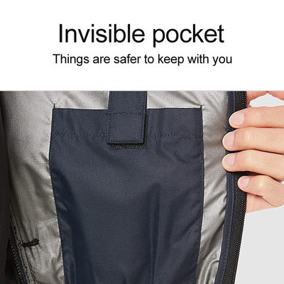 Chaqueta de enfriamiento del aire acondicionado de la fan negra de la ropa debajo del poliéster 100% del tiempo caliente