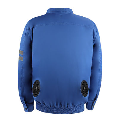El OEM Blue Air condicionó la chaqueta de la bici con el ventilador para la construcción del trabajo