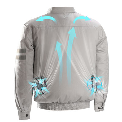 Ropa para hombre condicionada aire al aire libre de las camisas 7.4V 5200mAh Aircon del verano