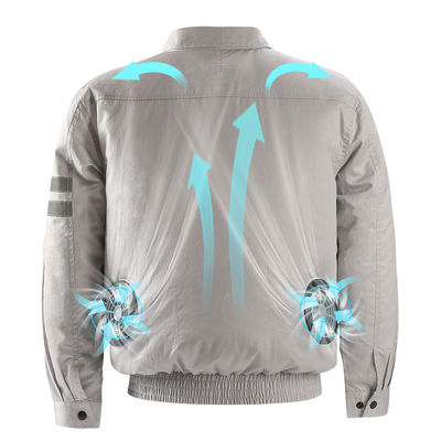 el aire de la chaqueta del refrigerado con ventilador 5V condicionó tamaño uniforme de la ropa 3XL 4XL