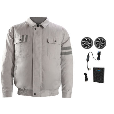 El aire del gris 7.2V condicionó la chaqueta de la motocicleta de la CA de la ropa 6700mAh