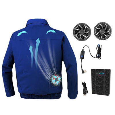 El ODM Blue Air condicionó la chaqueta de enfriamiento de la batería de las camisas 7.2V con la fan