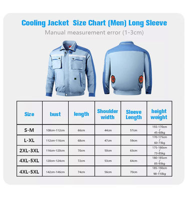 Caminar el cuello condicionado aire de las camisas 6700mAh Li Battery Ac Coat Mandarin