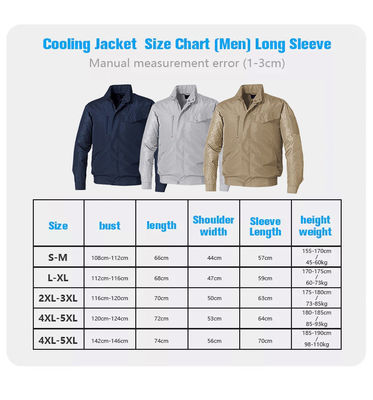Camisas condicionadas aire caliente 6700mAh Li Ion Battery Black del ambiente