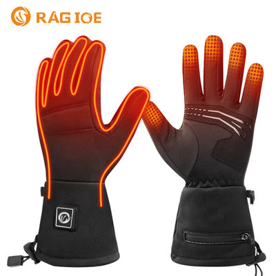 Manoplas con pilas que suben al aire libre calentadas termales eléctricas de los guantes del invierno del estilo fino con tres ajustes del calor