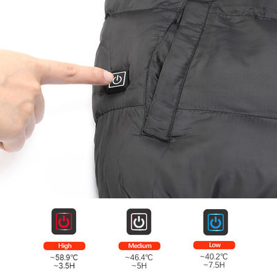 el Usb eléctrico del chaleco de 50C 60C la termal unisex con pilas del calentador calentó Gilet
