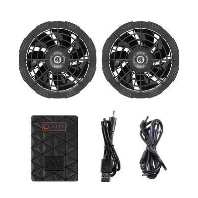 fan del traje del aire acondicionado de la fan 6700mAh del enfriamiento de la camisa calefactora 12V