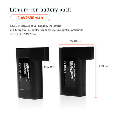 batería de 7.4V 2S1P para el accesorio eléctrico calentado de la ropa de los guantes 2600mah