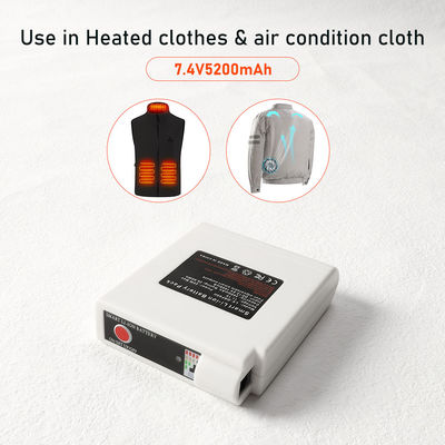 18650 baterías calentadas 11.1V 2600mAh del chaleco calentaron la batería de la chaqueta