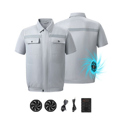 chaqueta de enfriamiento de la fan del chaleco de la refrigeración por evaporación 4.56W con la batería 6700mAh