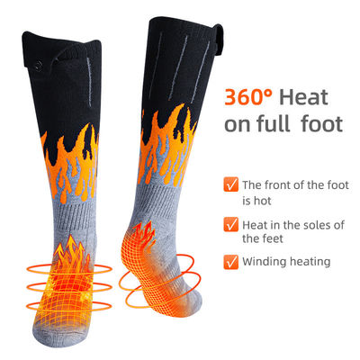 La termal eléctrica del invierno calentó los calcetines lavables con la batería recargable