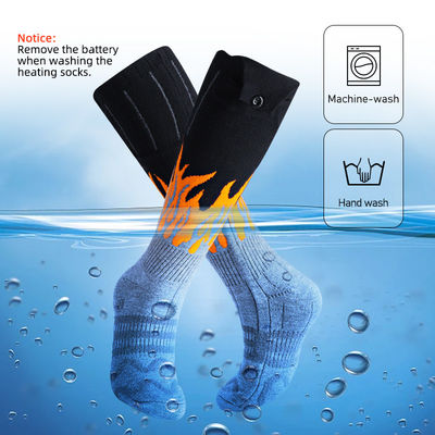 calcetines calentados eléctricos de la batería recargable de 7.4V 3350mAh para caminar que acampa que monta al aire libre