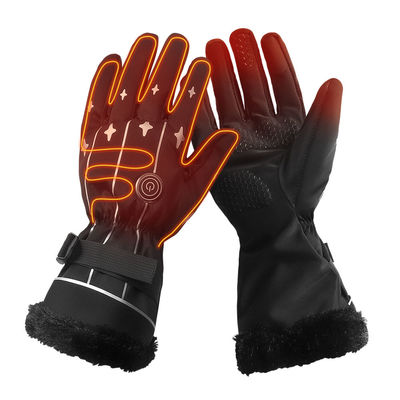 La batería recargable eléctrica fina de la temperatura ajustable calentó guantes calentados tamaño de la pesca del hielo de los guantes uno