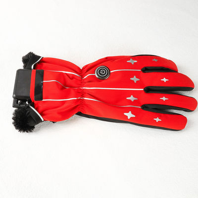 la batería recargable 3.7V calentó la tela para mujer de Ski Mittens Heated Ski Gloves Lycra para los deportes al aire libre del invierno