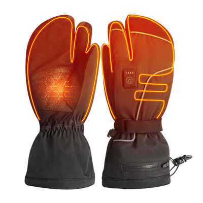 Manoplas calentadas con pilas recargables patinadoras 7.2V Ski Mittens calentado termal eléctrico del invierno para las mujeres de los hombres