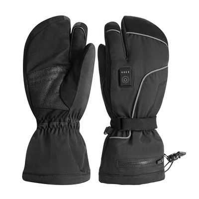 Manoplas calentadas con pilas recargables patinadoras 7.2V Ski Mittens calentado termal eléctrico del invierno para las mujeres de los hombres