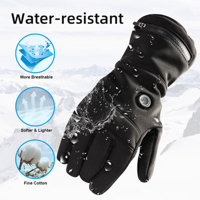 Guantes de invierno con calefacción térmica eléctrica para hombres y mujeres, manoplas con calefacción recargables de 7,4 V para invierno