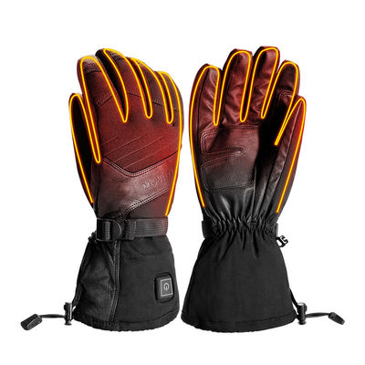 Guantes de invierno con calefacción de litio recargable para pesca Guantes eléctricos de 7,4 V con batería para esquí