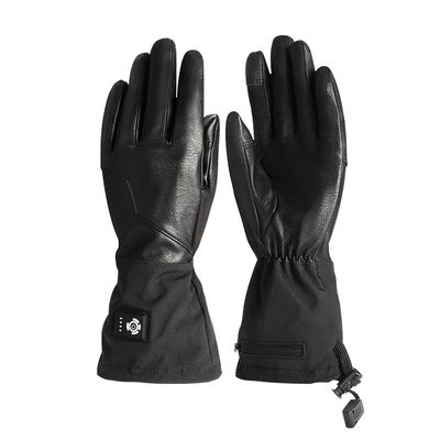 Guantes de invierno con pantalla táctil de cuero sintético con calefacción Guantes de motocicleta con batería recargable