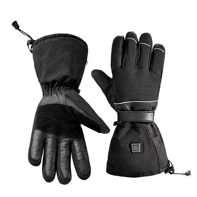 Guantes de invierno calientes con batería de iones de litio recargable de 7,4 V Guantes de esquí con 3 engranajes de temperatura