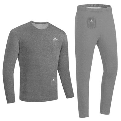 Calzado térmico de moda masculina calentado con pantalones largos para hombres