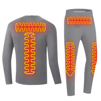 Calzado térmico de moda masculina calentado con pantalones largos para hombres