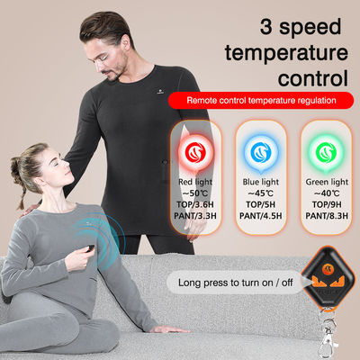 Camisetas eléctricas con calefacción de lana para mujeres Control remoto inalámbrico de temperatura