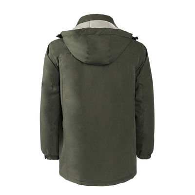 Chaqueta de esquí de batería para hombres Custom 7.4Volt Ropa eléctrica con calefacción impermeable con capucha