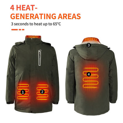 Ropa de calefacción Ropa térmica Ropa de calefacción Invernal de deporte impermeable chaqueta exterior
