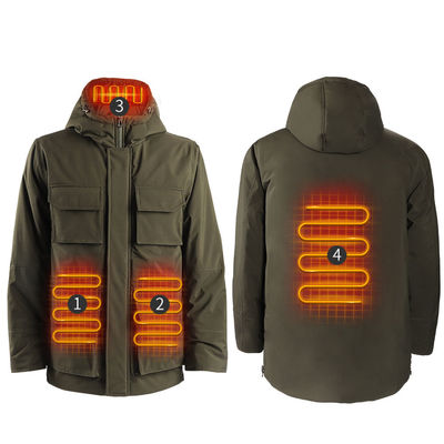 Ropa eléctrica recargable calentada chaqueta calentada para hombres con batería