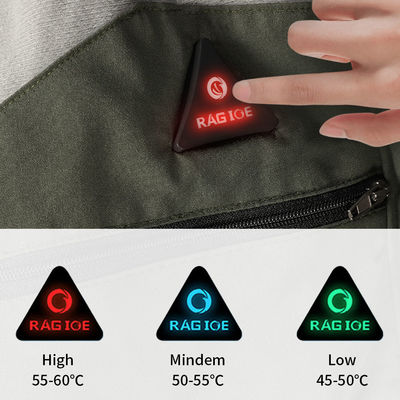 Capota eléctrica para romper la nieve y el viento más cálida chaqueta de algodón caliente de poliéster con capucha