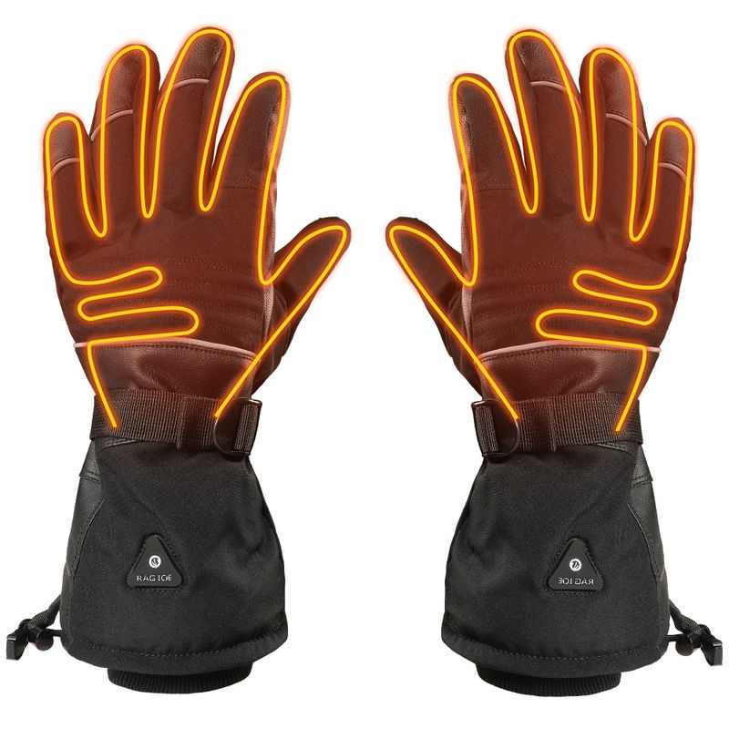 La prenda impermeable eléctrica de esquí calentada recargable del invierno de las manoplas de las mujeres calentó guantes con 3 niveles de temperatura