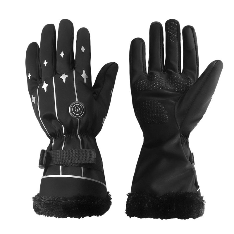 La batería recargable eléctrica fina de la temperatura ajustable calentó guantes calentados tamaño de la pesca del hielo de los guantes uno
