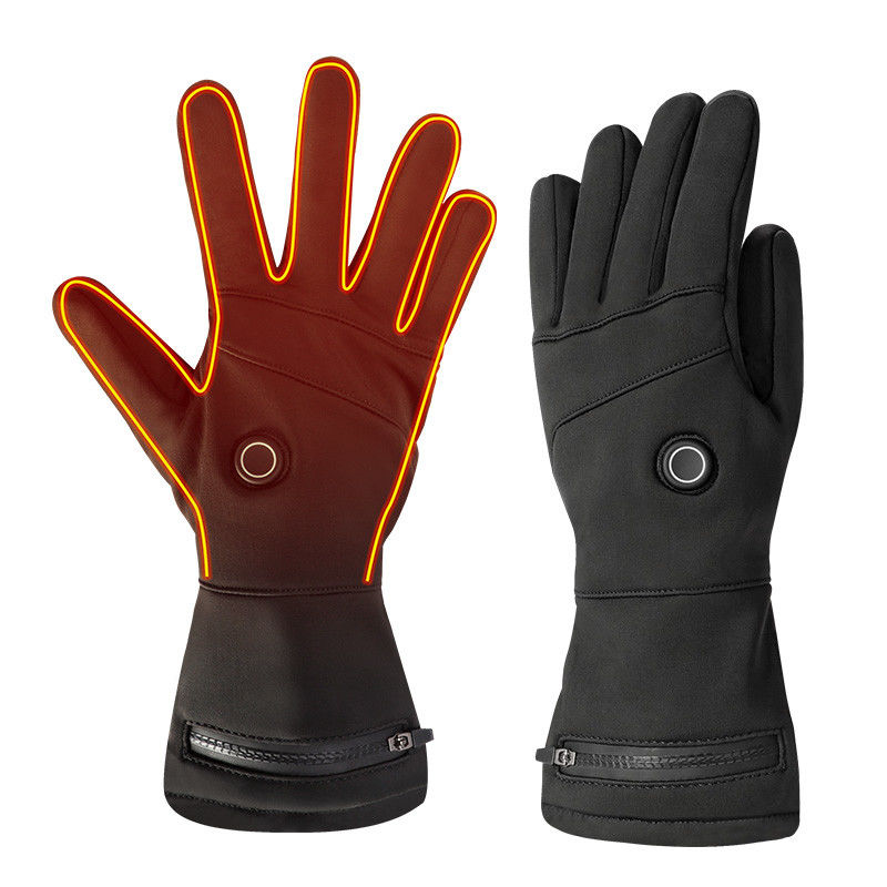 Guantes de invierno con calefacción térmica eléctrica para hombres y mujeres, manoplas con calefacción recargables de 7,4 V para invierno